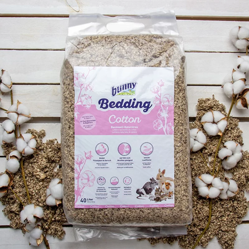 Asternut din bumbac pentru iepuri si rozatoare, Bunny Nature, 40L - PufPet