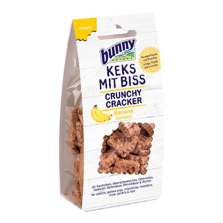 Recompense naturale cu banane, Bunny Nature, Crunchy Cracker, 50 gr
