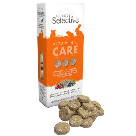 Supliment cu Vitamina C pentru imunitate la rozatoare, Vitamin C Care, Science Selective, 100 g